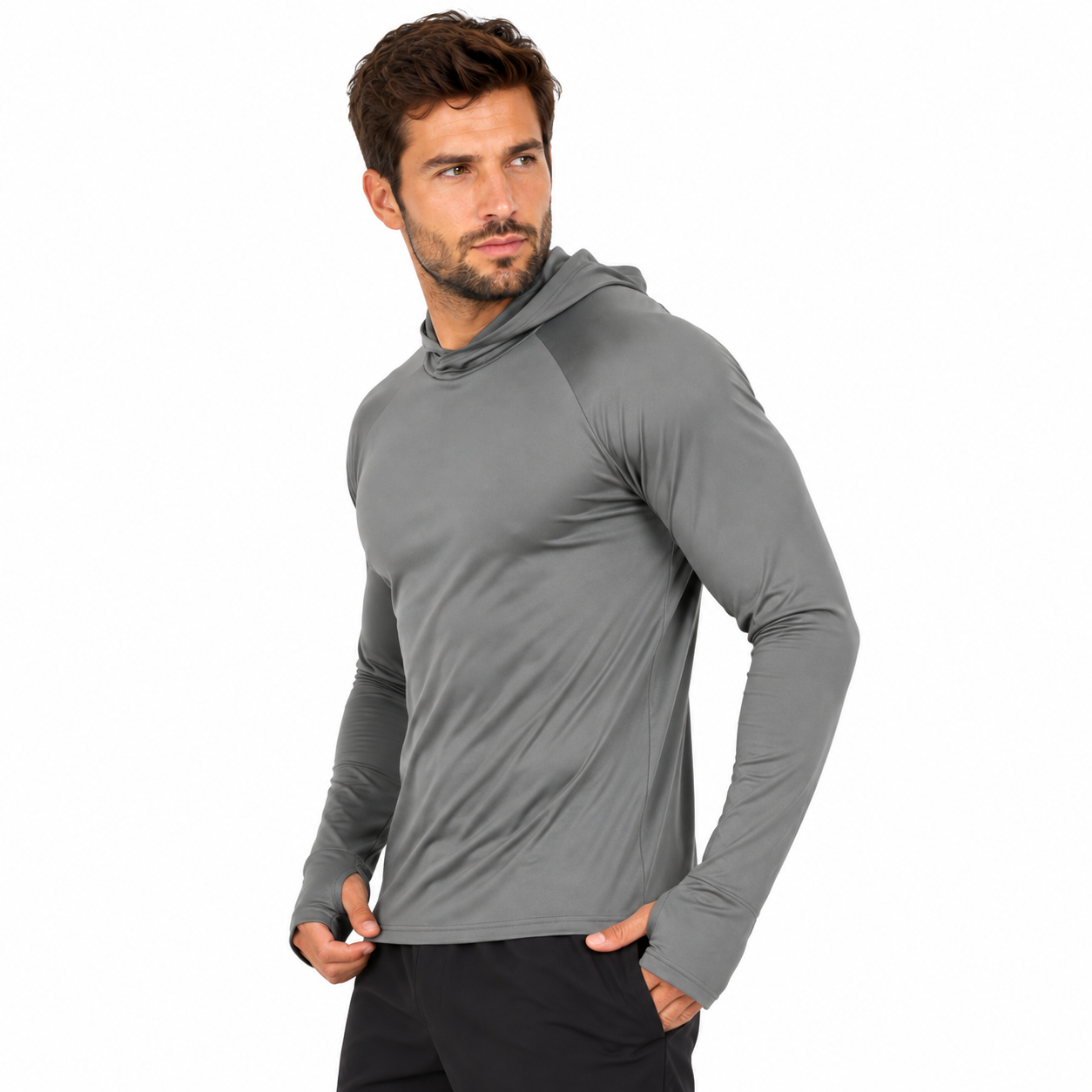 Men's Outdoor Hooded Sun Shirt UPF 50+ | UV Max, view 6