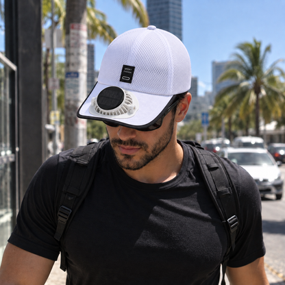Solar Fan Cap Breathable Mesh | UV Max, view 6