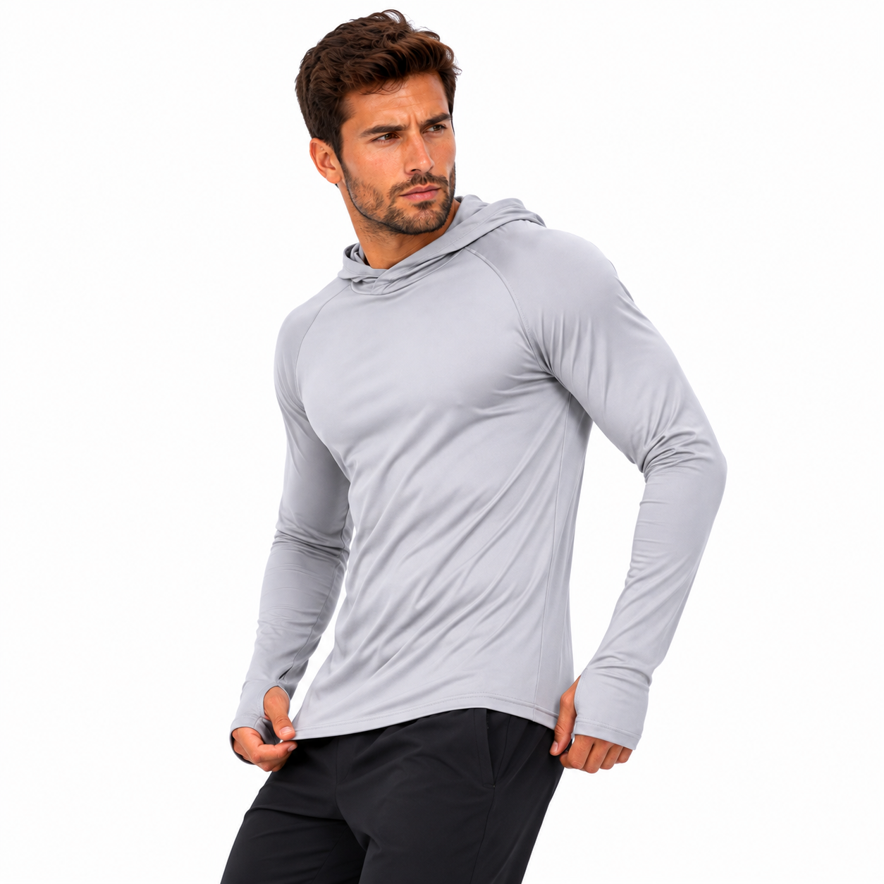 Men's Outdoor Hooded Sun Shirt UPF 50+ | UV Max, view 10