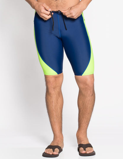 Jammer Swim Short UPF 50+ - Navy / Neon Green | UV Max, view 3