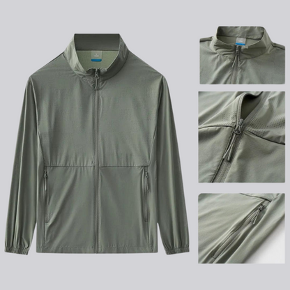 Men's Slim Fit UPF50+ Windbreaker | UV Max