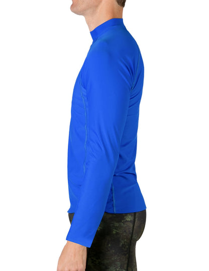 Long Sleeve Rash Guard UPF 50+ - Royal | UV Max, view 2