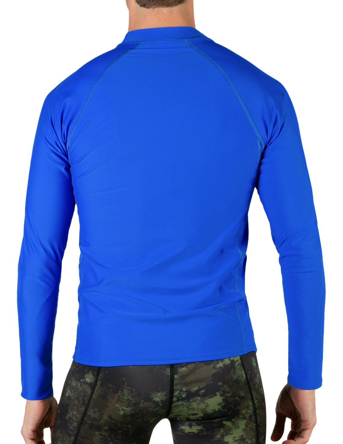 Long Sleeve Rash Guard UPF 50+ - Royal | UV Max, view 3