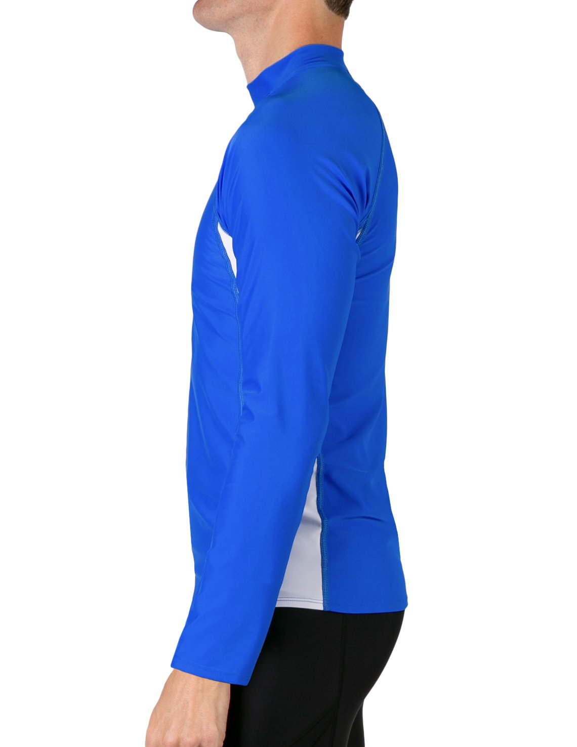 Long Sleeve Rash Guard UPF 50+ - Royal / White | UV Max, view 2