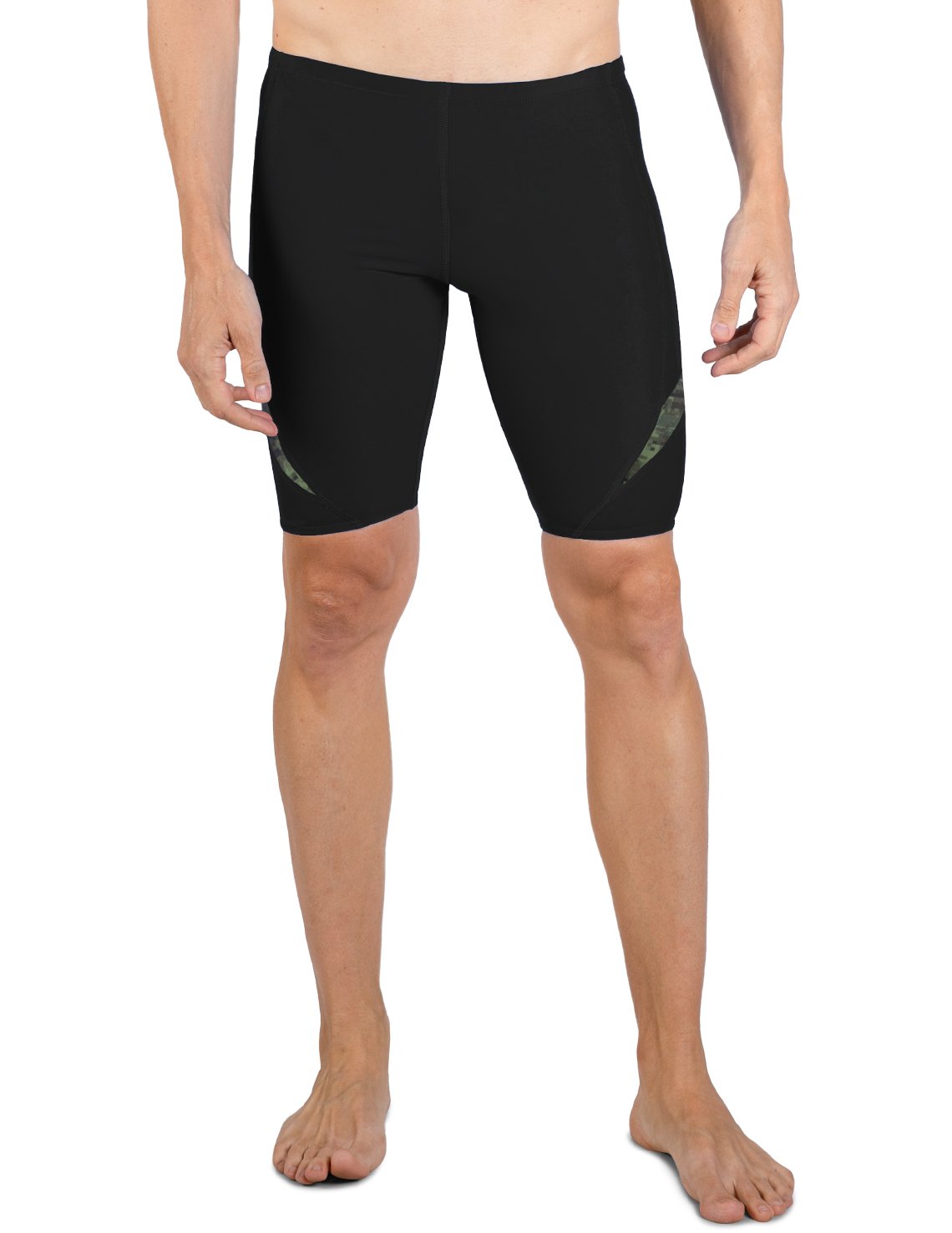 Swim Short UPF 50+ - Black / Green Camo | UV Max