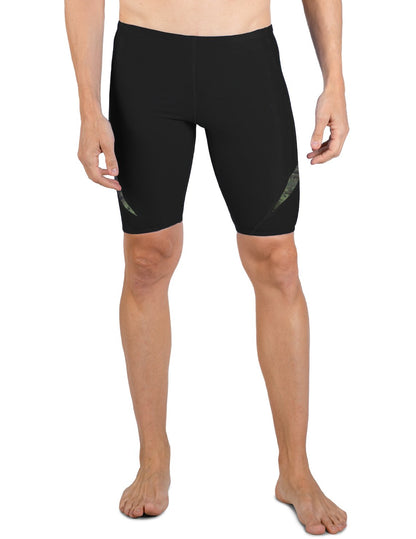 Swim Short UPF 50+ - Black / Green Camo | UV Max