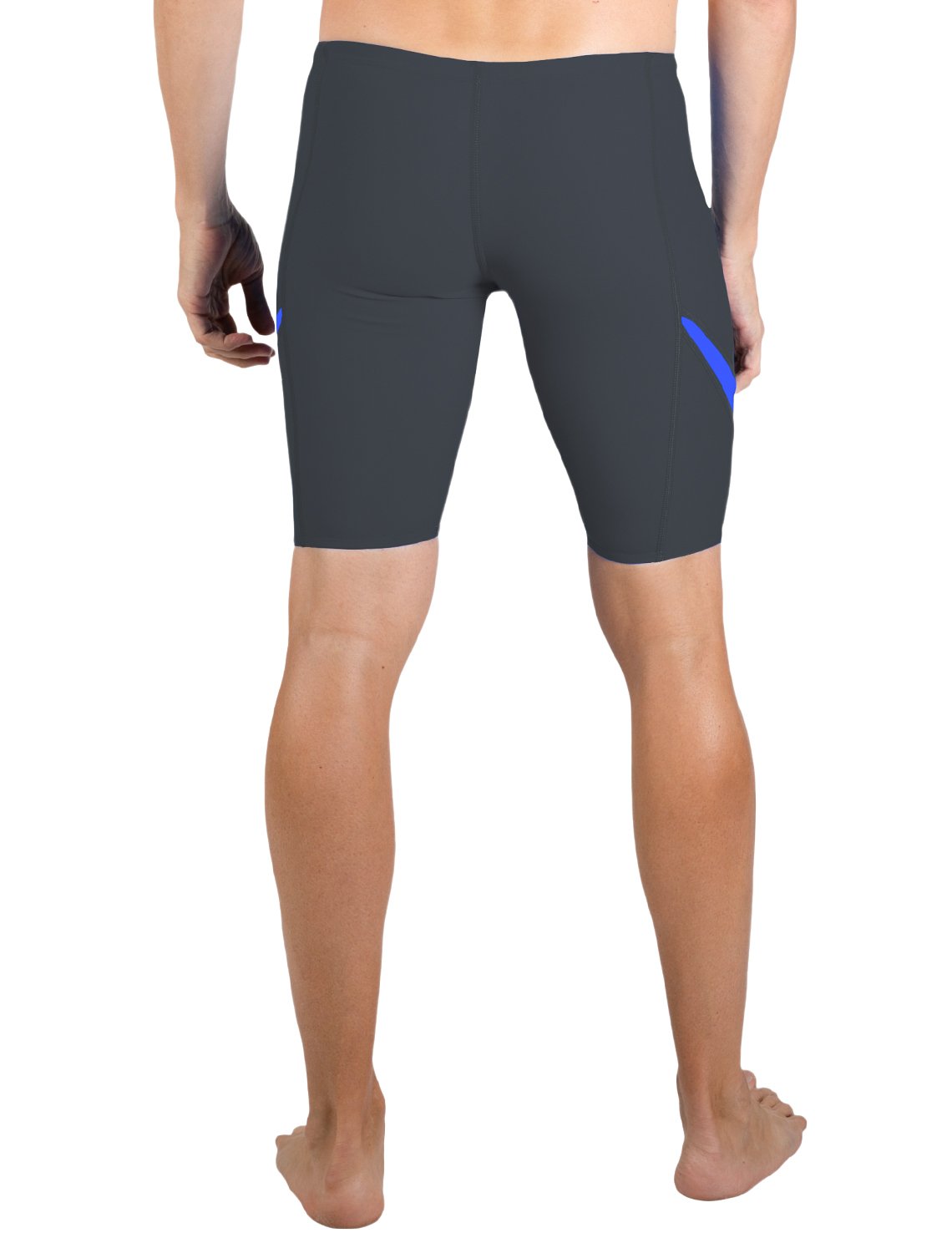 Swim Short UPF 50+ - Dark Gray / Royal | UV Max, view 2