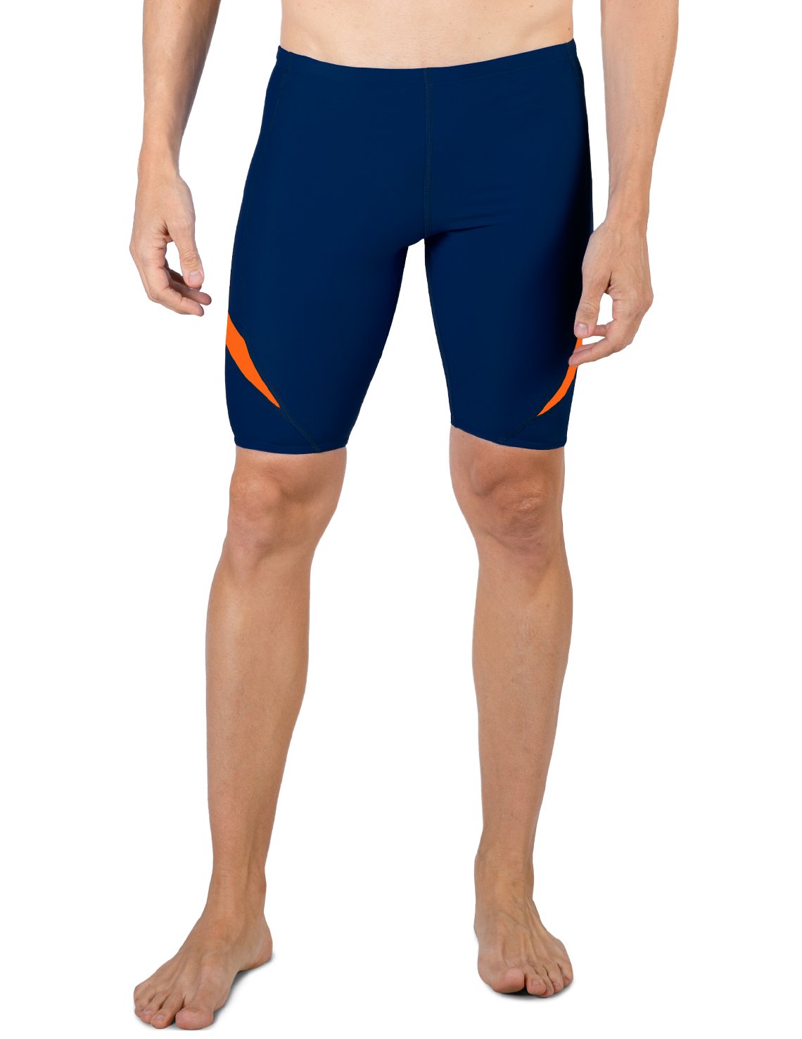 Swim Short UPF 50+ - Navy / Orange | UV Max
