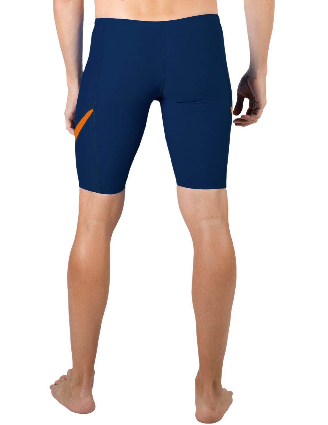 Swim Short UPF 50+ - Navy / Orange | UV Max, view 2