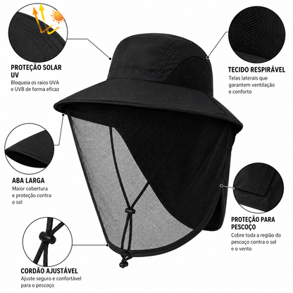 Sun Hat UPF 50+ with Mosquito Net | UV Max, view 7