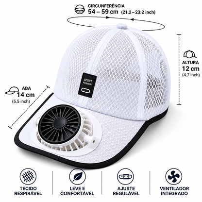 Solar Fan Cap Breathable Mesh | UV Max, view 18
