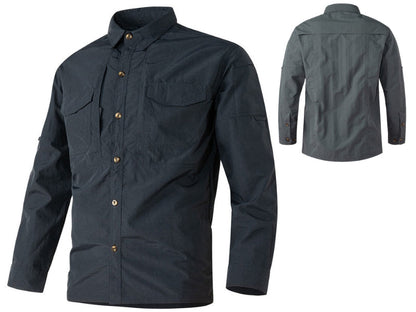 Men's Long-Sleeve Roll-Up Sun Shirt | UV Max