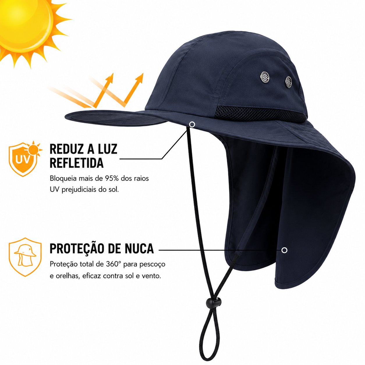 Safari Hat UPF with Neck Flap | UV Max, view 17