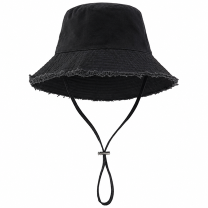 Women's Frayed Brim Beach Bucket Hat | UV Max, view 13