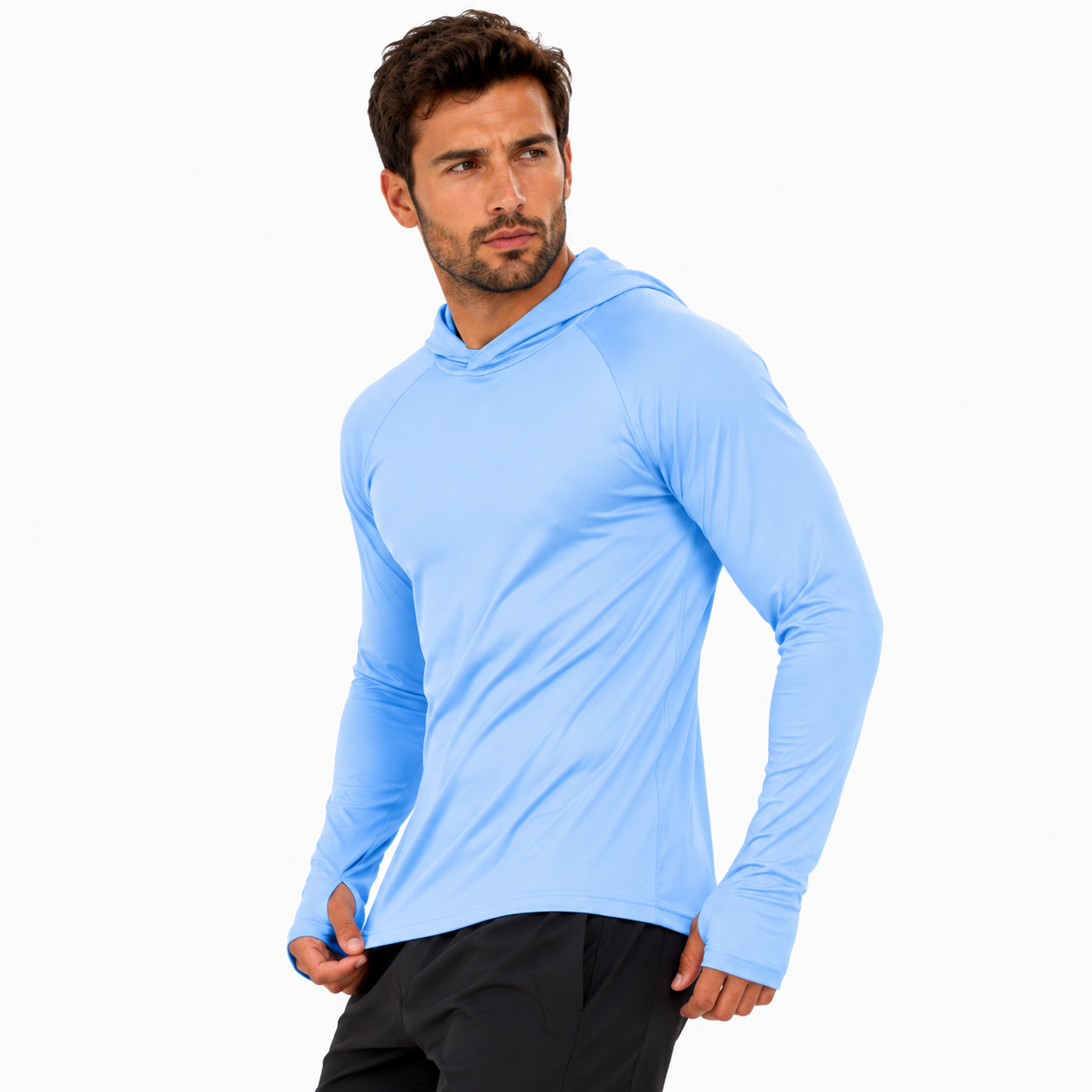 Men's Outdoor Hooded Sun Shirt UPF 50+ | UV Max, view 12