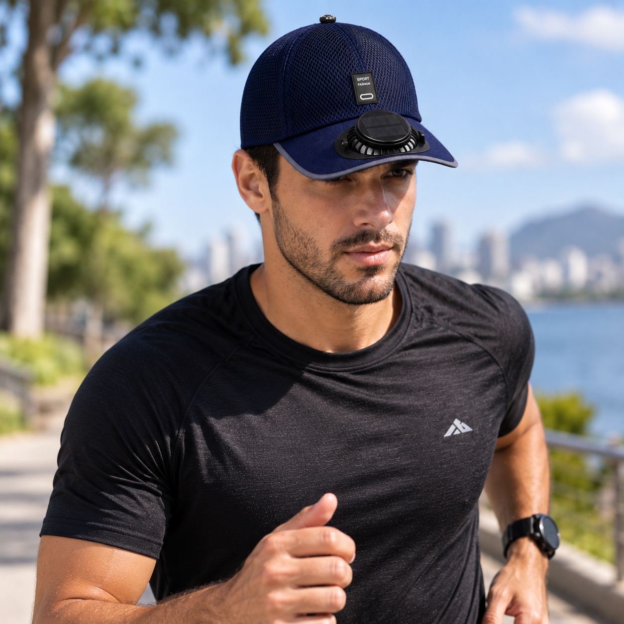 Solar Fan Cap Breathable Mesh | UV Max, view 13