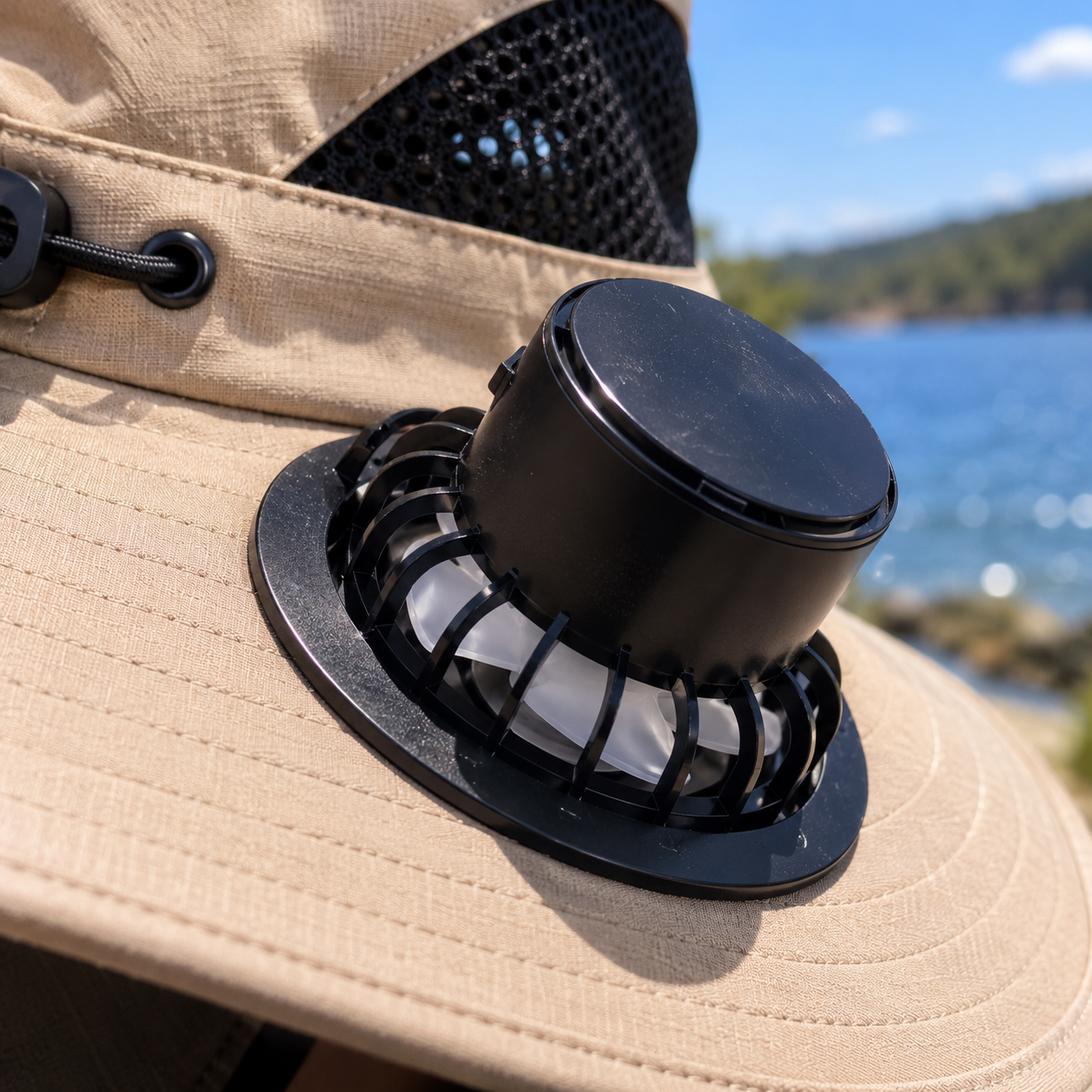Wide Brim Hat with Dual Fans | UV Max, view 13