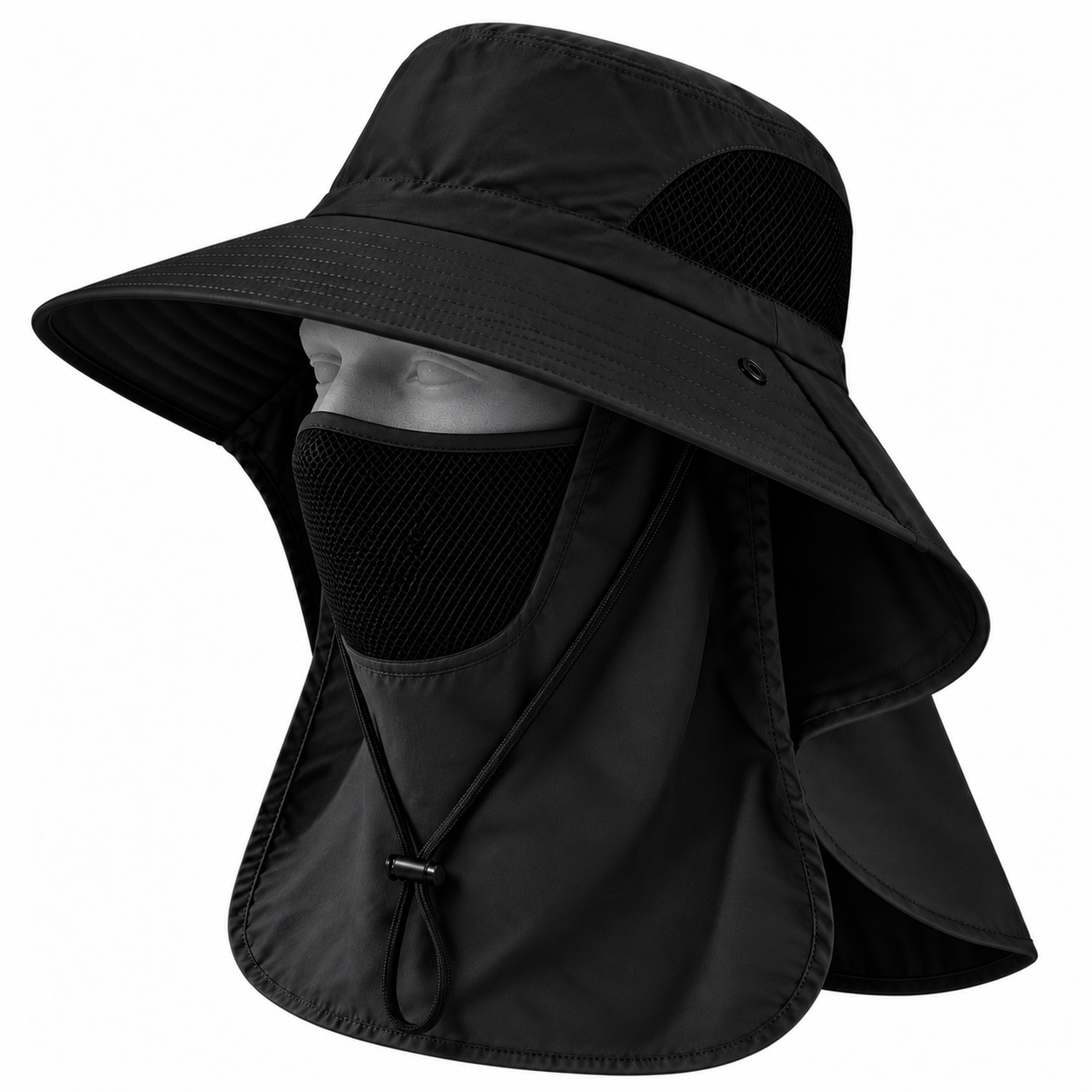 Tech UV Hat with Removable Face and Neck Shield | UV Max, view 4