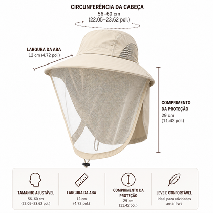 Sun Hat UPF 50+ with Mosquito Net | UV Max, view 18