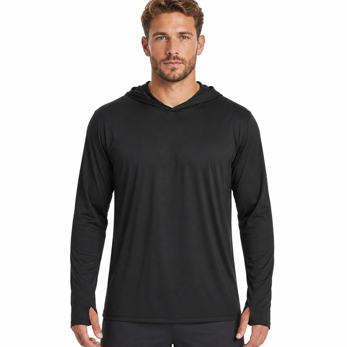 Men's Lightweight UPF50+ Hooded Sun Shirt | UV Max