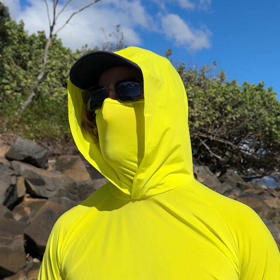 Hi Vis All-Day Defender UPF 50+ Hoodie | UV Max, view 13
