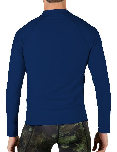 Long Sleeve Rash Guard UPF 50+ - Navy | UV Max, view 2
