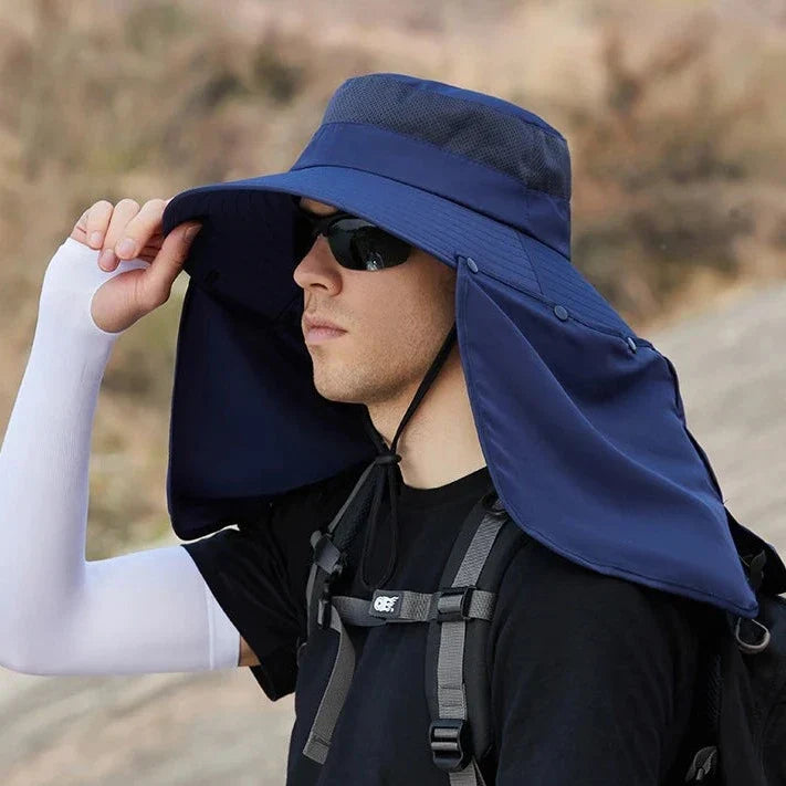 UPF50+ Neck Cape Sun Hat | UV Max