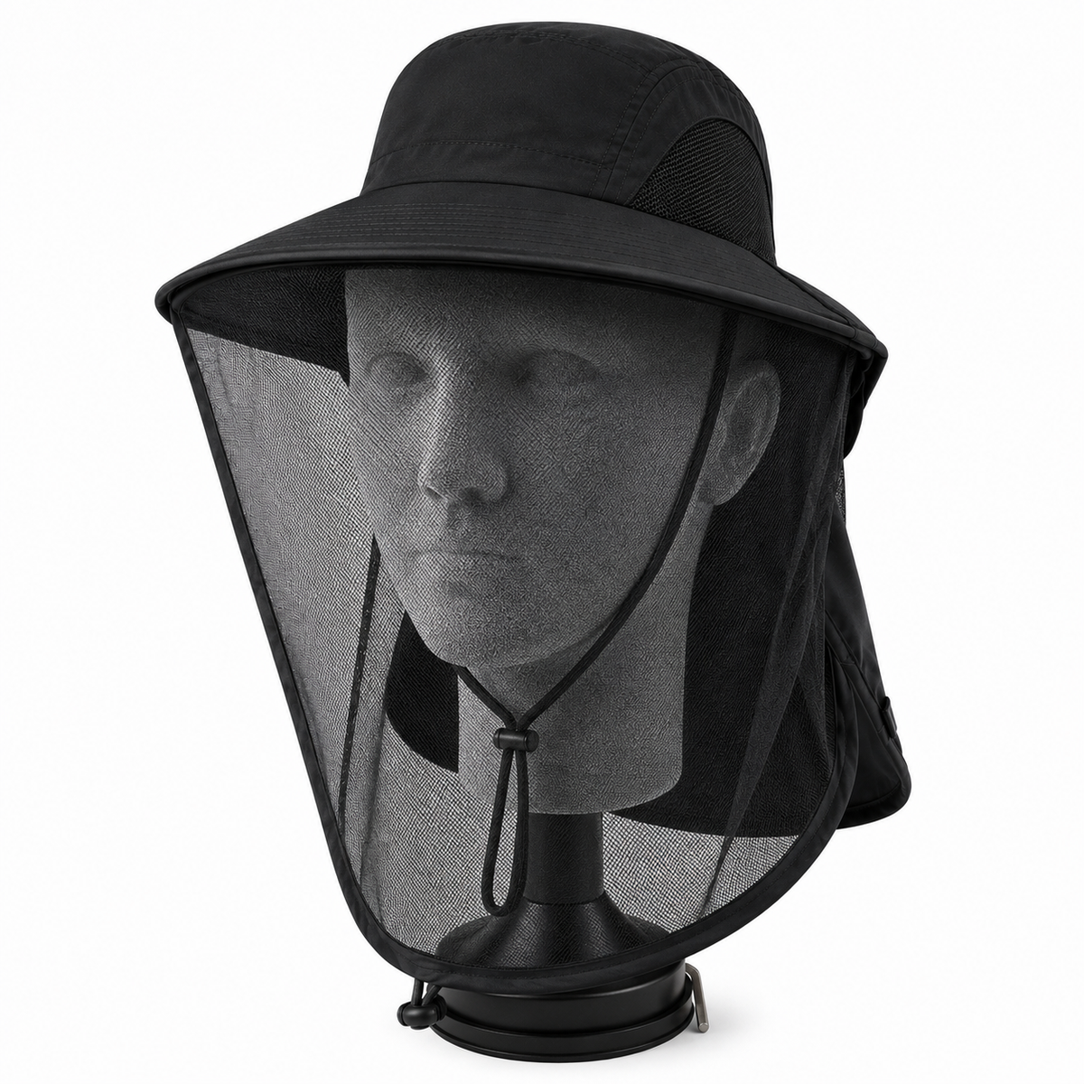 Men's UPF50+ Sun Hat with Removable Mosquito Net | UV Max