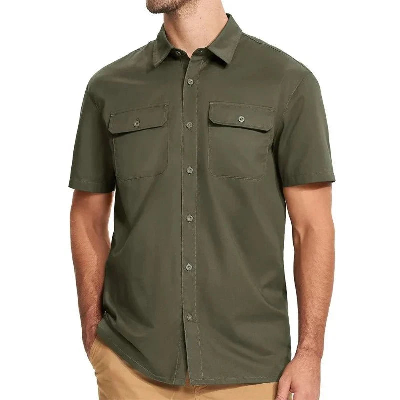 Men's Breathable Short-Sleeve Outdoor Shirt | UV Max