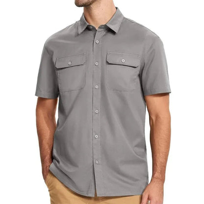 Men's Breathable Short-Sleeve Outdoor Shirt | UV Max