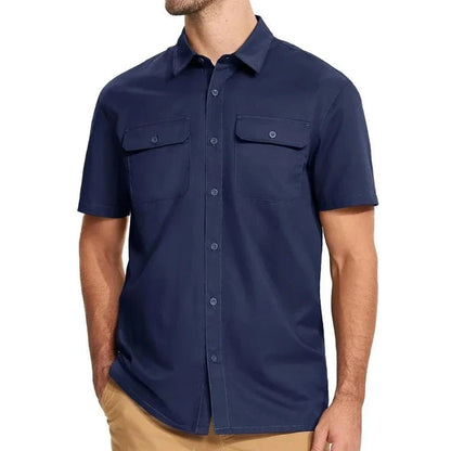 Men's Breathable Short-Sleeve Outdoor Shirt | UV Max