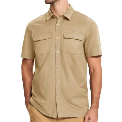 Men's Breathable Short-Sleeve Outdoor Shirt | UV Max
