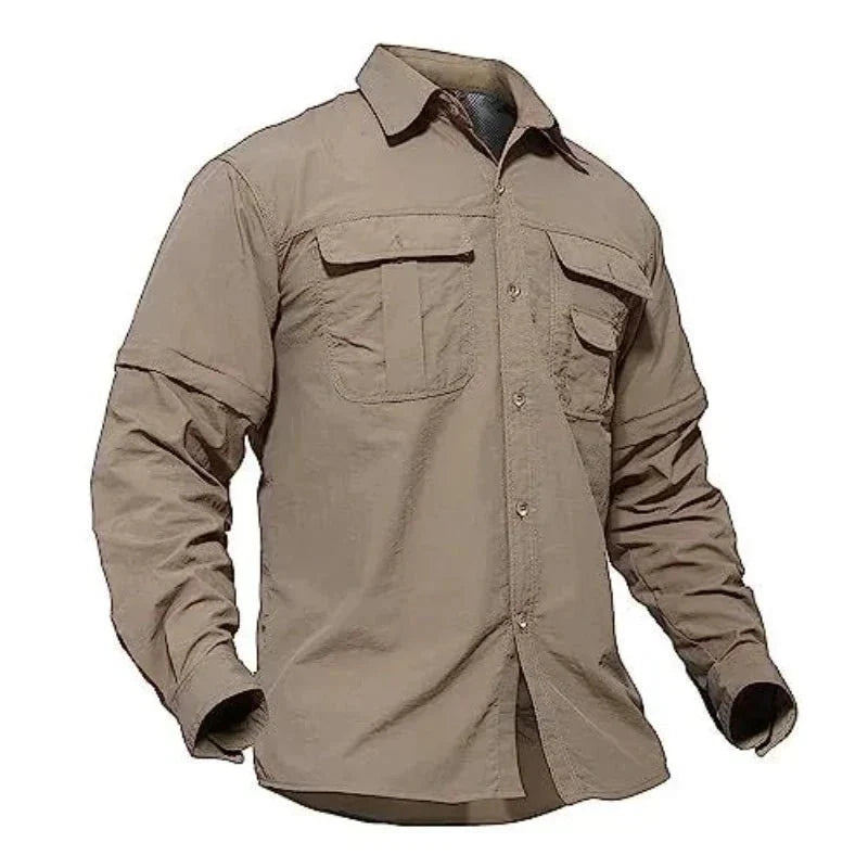 Men's 2-in-1 Convertible Sleeve UPF50+ Shirt | UV Max