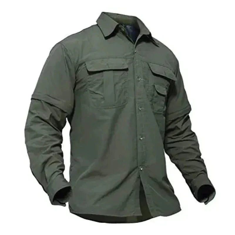 Men's 2-in-1 Convertible Sleeve UPF50+ Shirt | UV Max