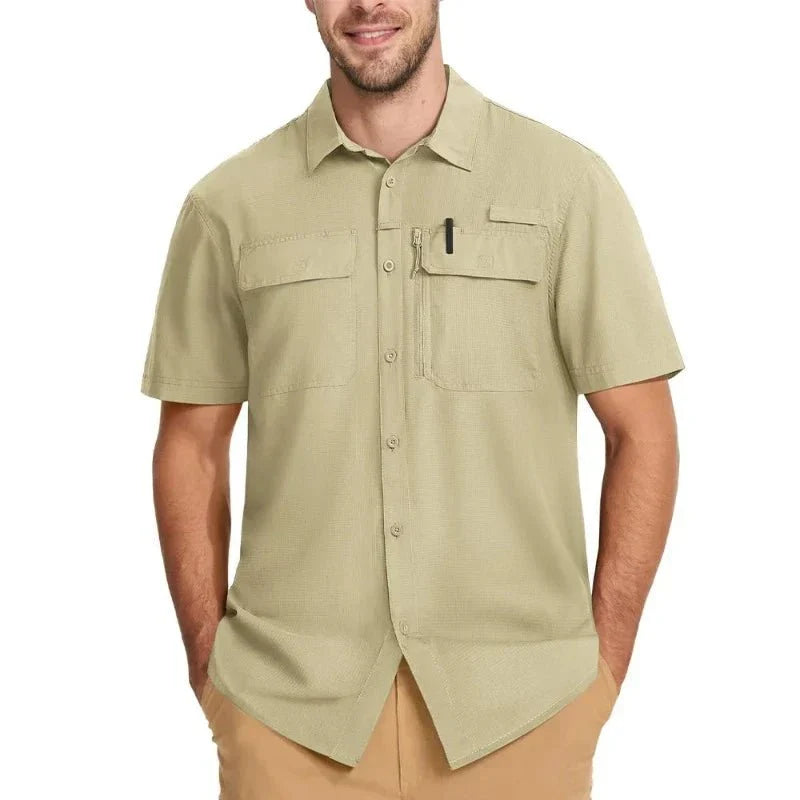 Men's Short Sleeve UPF50+ Fishing Shirt | UV Max