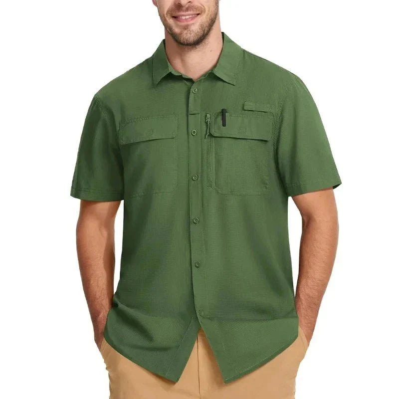 Men's Short Sleeve UPF50+ Fishing Shirt | UV Max