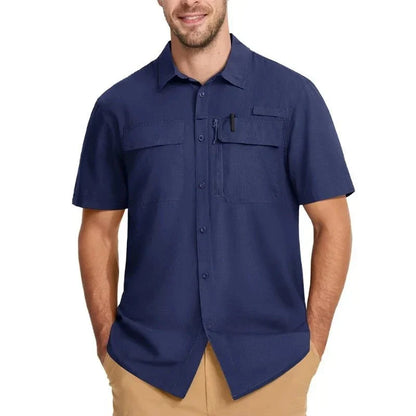 Men's Short Sleeve UPF50+ Fishing Shirt | UV Max