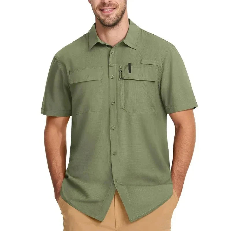 Men's Short Sleeve UPF50+ Fishing Shirt | UV Max