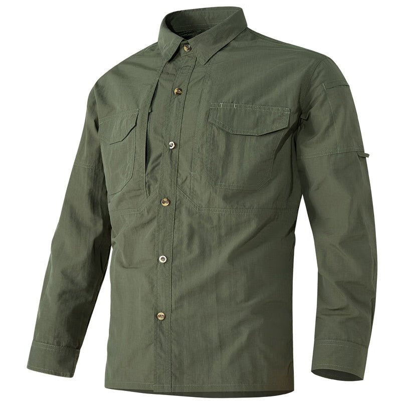 Men's Long-Sleeve Roll-Up Sun Shirt | UV Max
