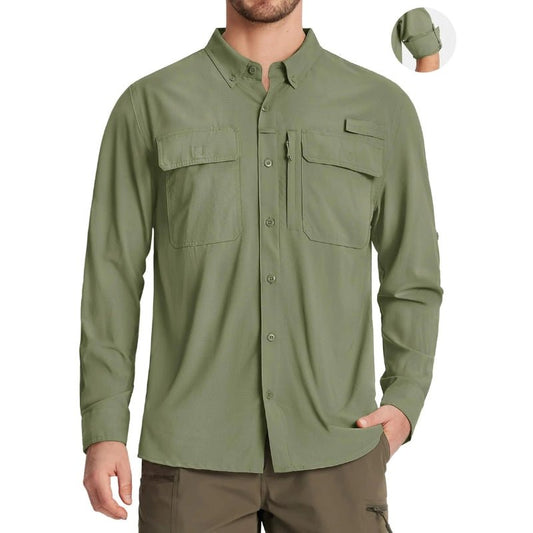 Men's Long Sleeve UPF50+ Adventure Shirt | UV Max