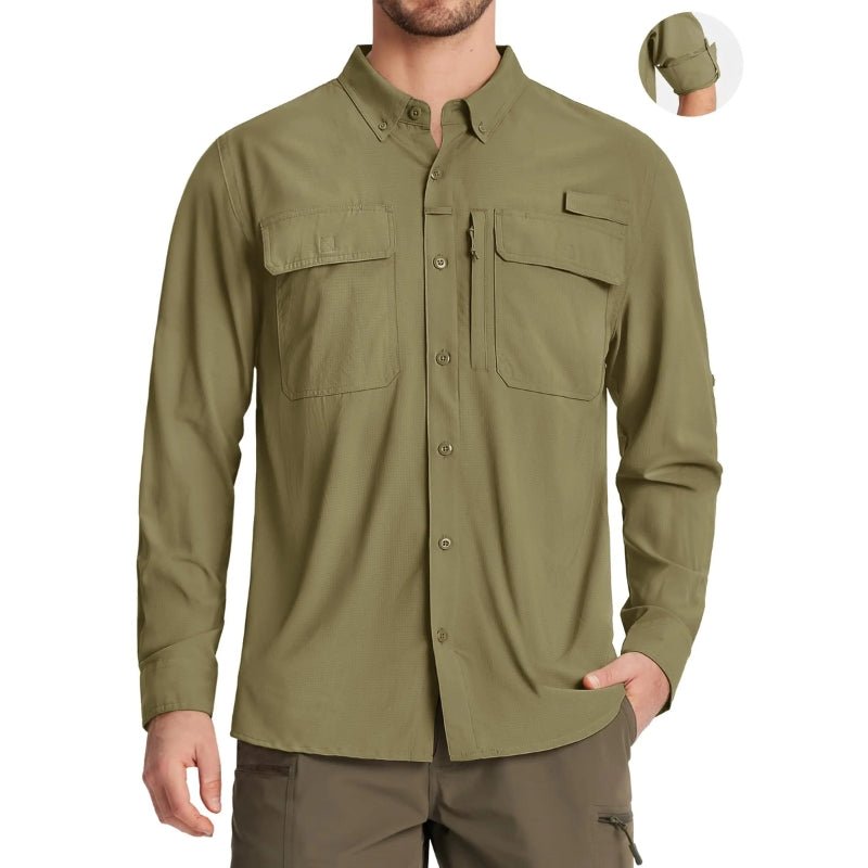 Men's Long Sleeve UPF50+ Adventure Shirt | UV Max