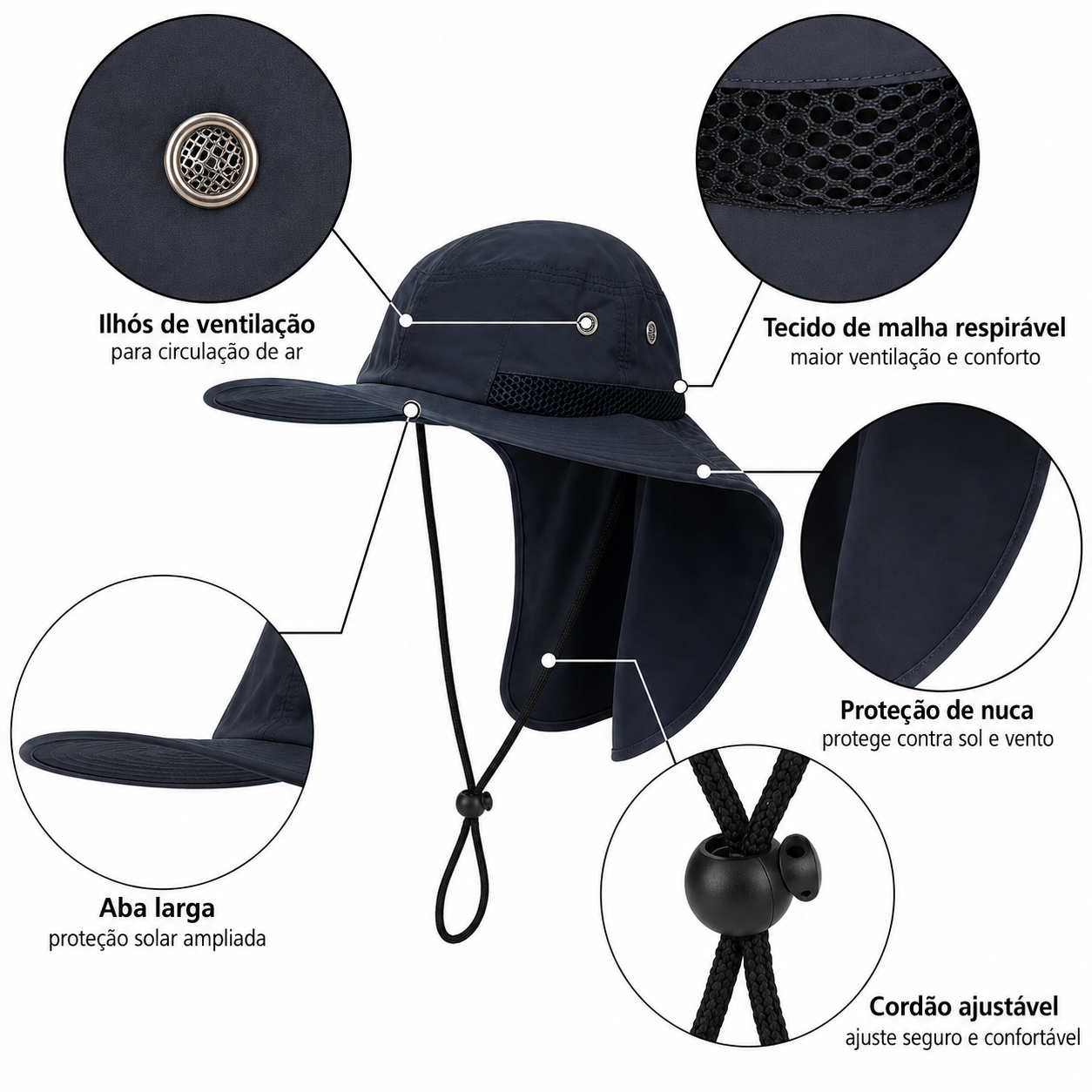 Safari Hat UPF with Neck Flap | UV Max, view 16