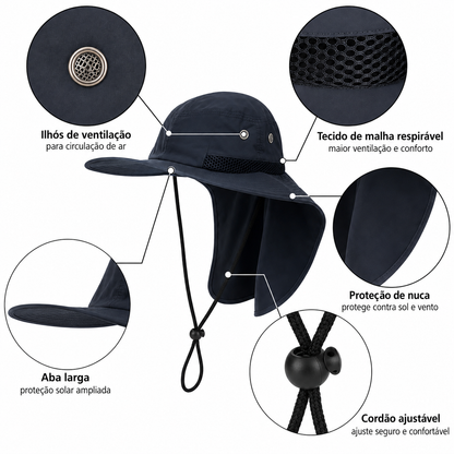 Safari Hat UPF with Neck Flap | UV Max, view 16