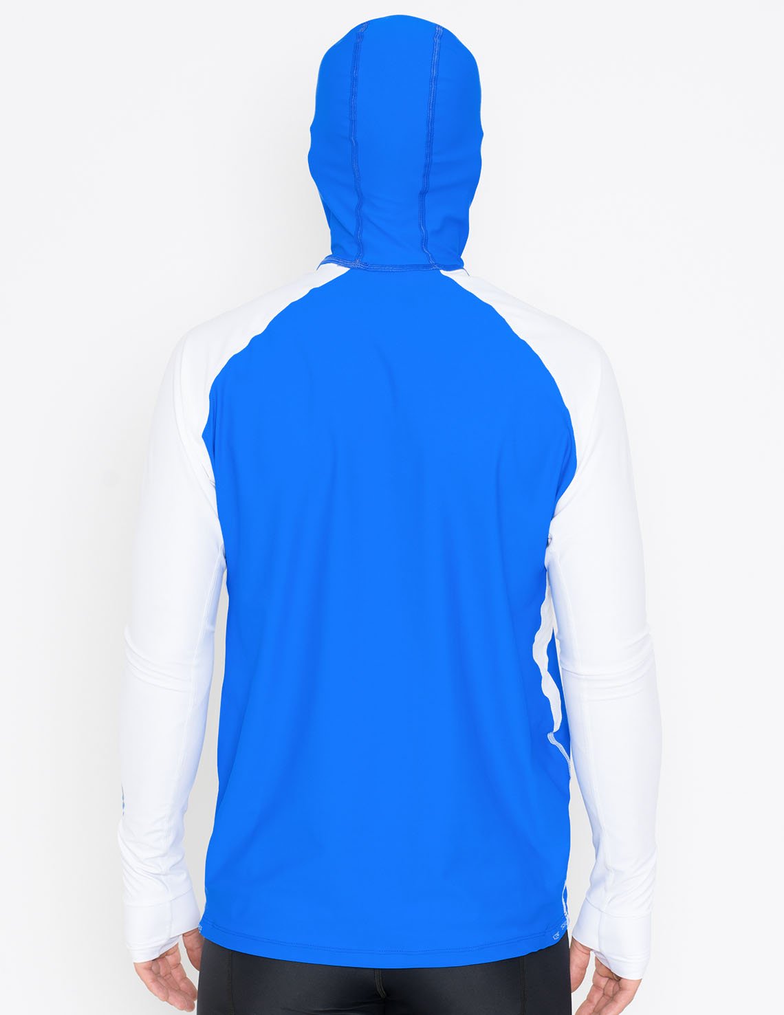 Snorkel Hooded Rash Guard UPF 50+ Caribbean Fish Chart - Royal | UV Max, view 4