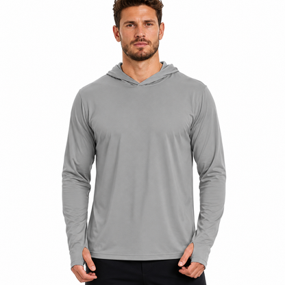 Men's Hooded Sun Protection Shirt UPF 50+ with Thumbholes | UV Max, view 6