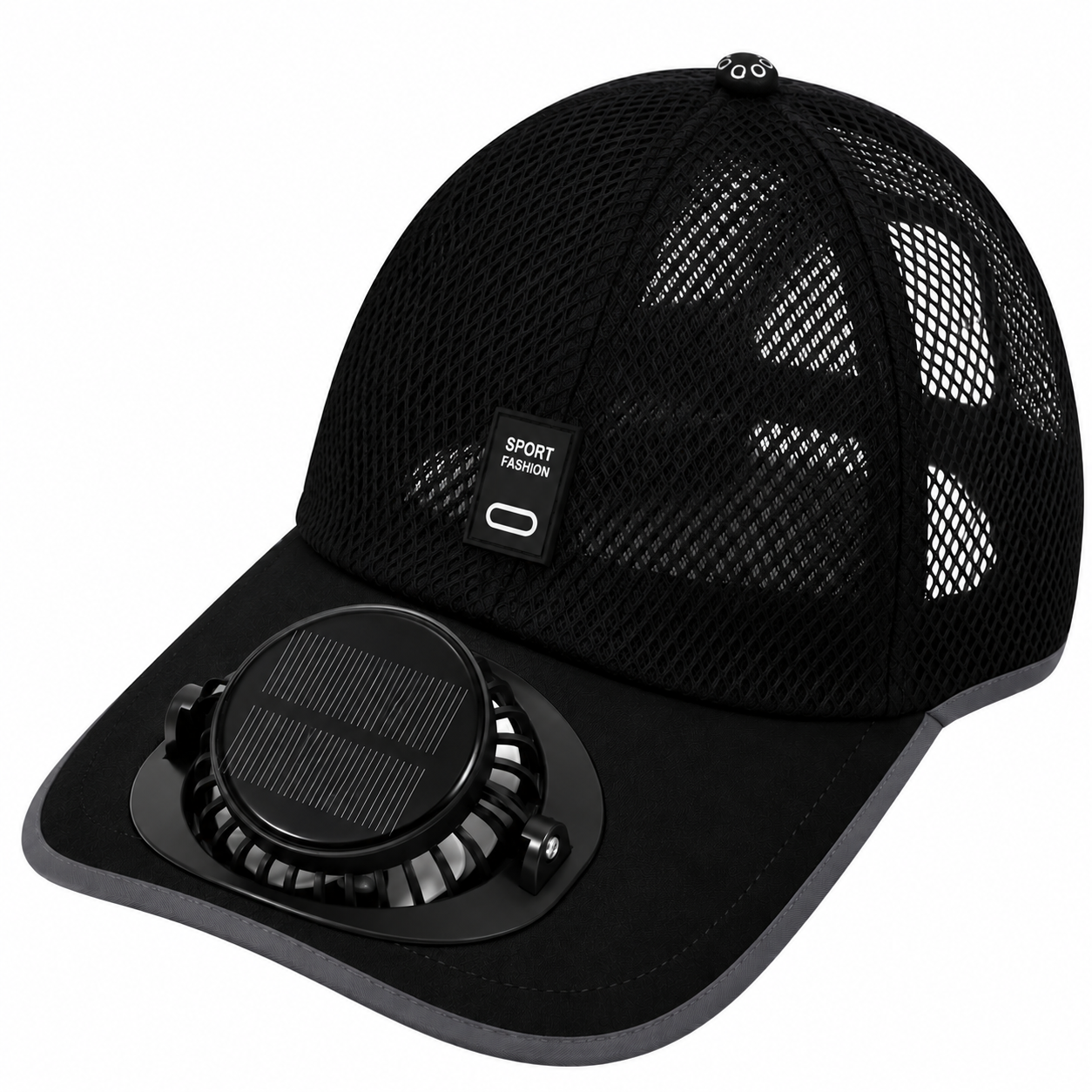 Solar Fan Cap Breathable Mesh | UV Max, view 2