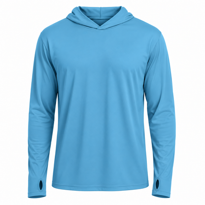 Men's Hooded Sun Protection Shirt UPF 50+ with Thumbholes | UV Max, view 17