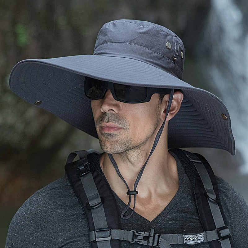 Men's Wide Brim UPF50+ Fishing Hat | UV Max
