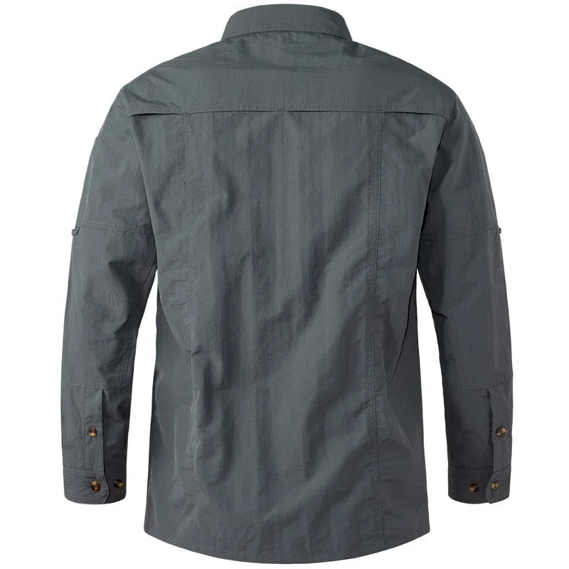 Men's Long-Sleeve Roll-Up Sun Shirt | UV Max