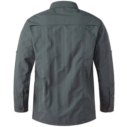 Men's Long-Sleeve Roll-Up Sun Shirt | UV Max